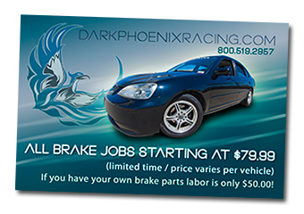 Dark Phoenix Racing Postcard Design
