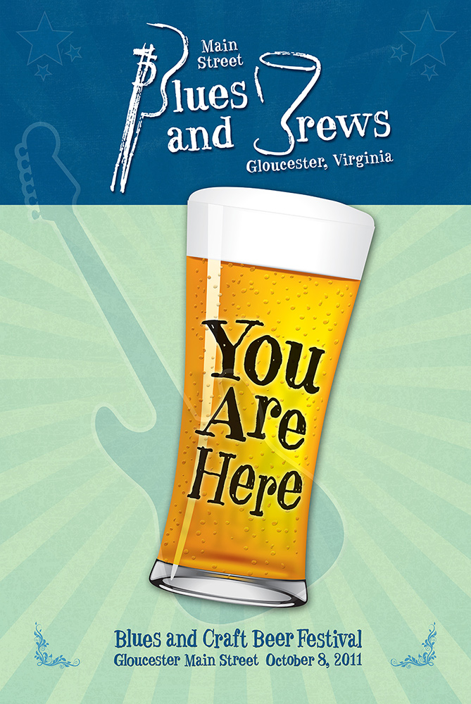 Blues and Brews Poster Design 2011