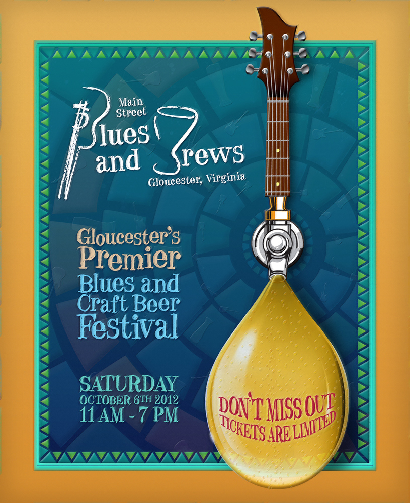 Blues and Brews Beer Festival Poster