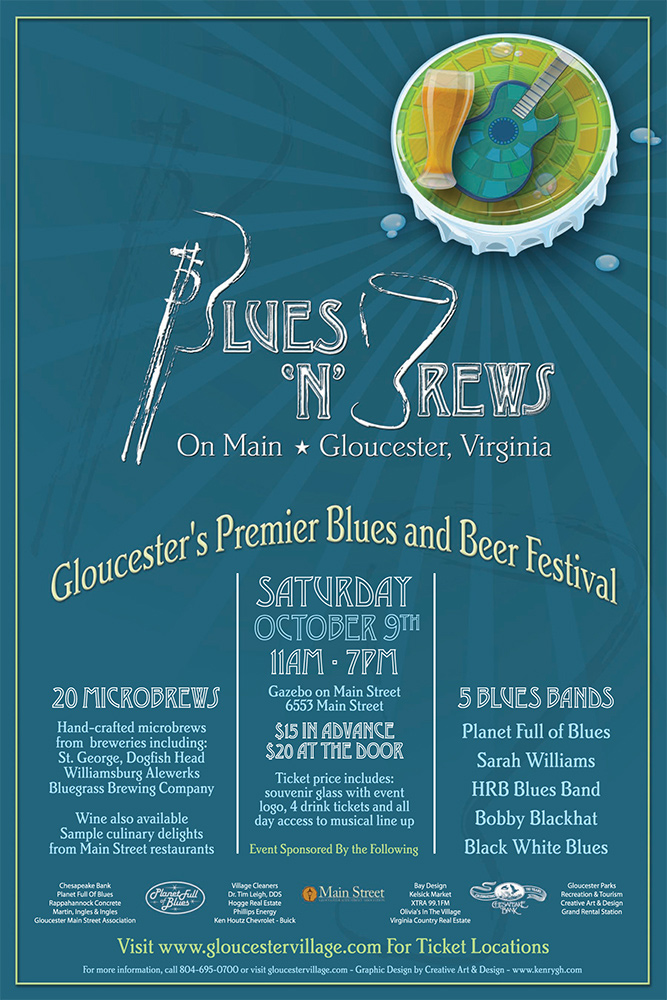 Blues and Brews Poster Design