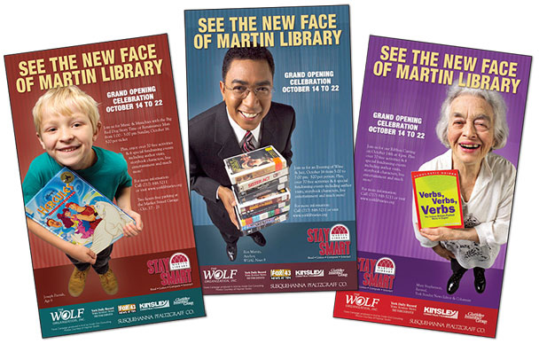 Library Grand Reopening Ads