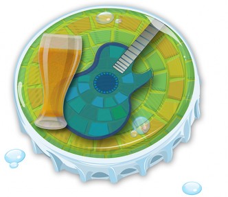 Blues and Brews Bottle Cap