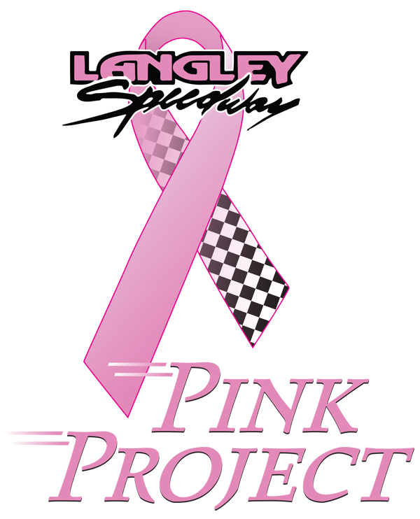 Logo design for the "Pink Project" a breast cancer fundraiser at Langley Motor Speedway.