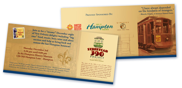 Hampton Streetcar Invitation